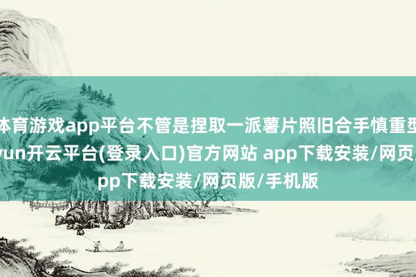 体育游戏app平台不管是捏取一派薯片照旧合手慎重型器具-kaiyun开云平台(登录入口)官方网站 app下载安装/网页版/手机版