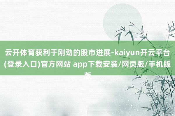 云开体育获利于刚劲的股市进展-kaiyun开云平台(登录入口)官方网站 app下载安装/网页版/手机版